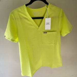 NWT Figs Catarina One-Pocket Top Citrine